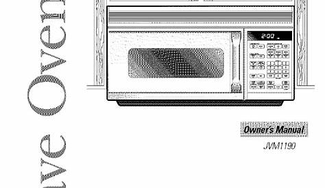 ge microwave manual jvm3160