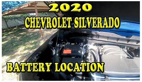2020 Chevrolet Silverado Battery Location - YouTube