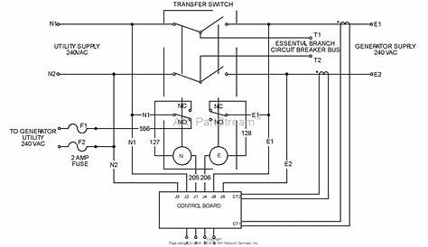 automatic transfer switch schematic diagram