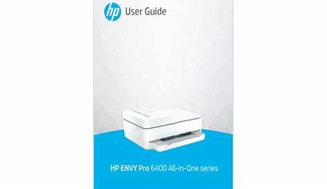 HP Envy Pro 6400 User Manual - Manuals Books