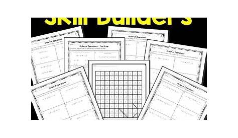 Order of Operations Worksheets | Order of operations, Worksheets, Math
