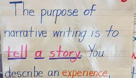 A First for Everything | Narrative writing anchor chart, Teaching