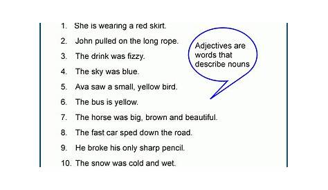 adjectives for grade 2