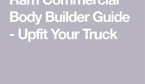 body builder guide