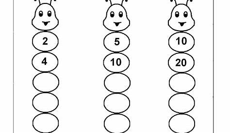 Skip Counting By 2’s Worksheets