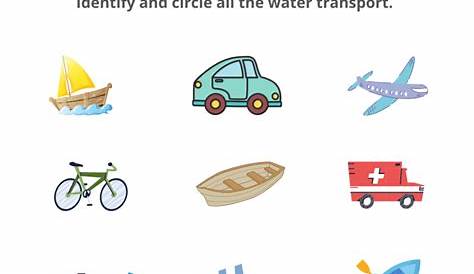 Free Transportation Worksheets for Preschoolers - Kidpid