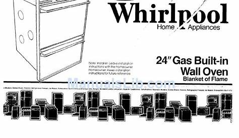 WHIRLPOOL 786804 INSTALLATION INSTRUCTIONS MANUAL Pdf Download | ManualsLib