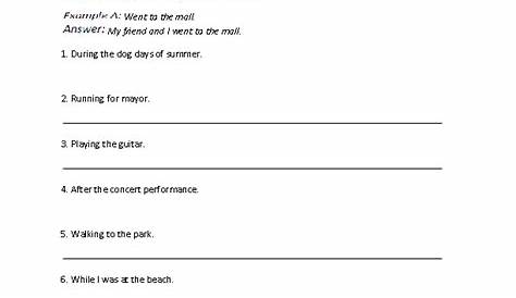 sentence or fragment worksheets