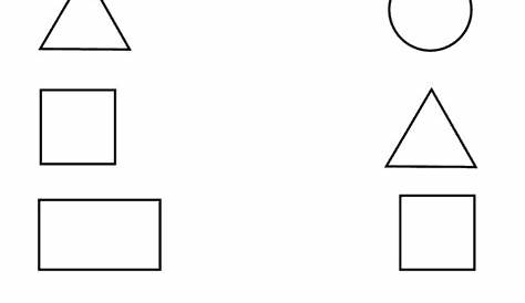 shapes for kindergarten worksheets