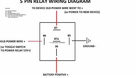 5 pin relay wiring schematic