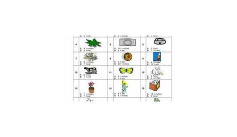 Estimating Length Worksheet for 4th - 5th Grade | Lesson Planet