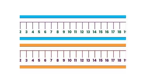 number line to 25