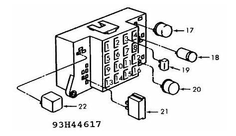 1988 dodge dakota fuse box diagram