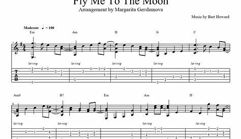 fly me to the moon chord chart