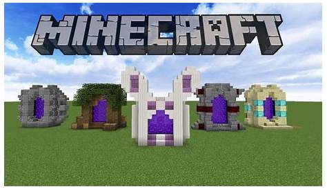 5 Nether Portal Designs in Minecraft - YouTube