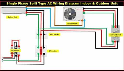 split ac simple wiring diagram