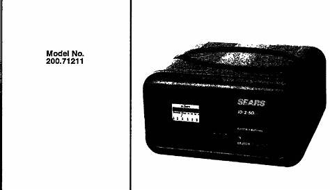 battery charger user manual