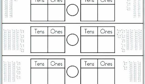 20 Base Ten Worksheets Kindergarten | Tillyedwards.com | First grade