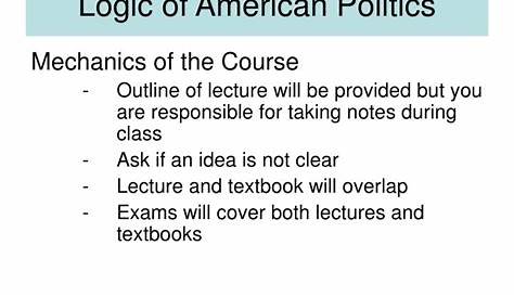 the logic of american politics tenth edition pdf