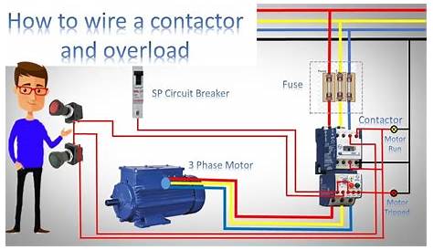 How to wire a contactor and overload | Direct Online St... | Doovi