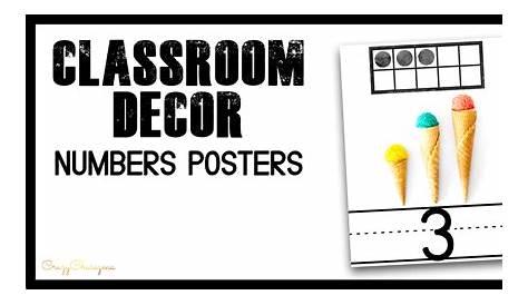 Numbers Posters for Classroom