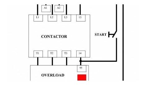 Wiring Diagram Of Magnetic Contactor | Electrical circuit diagram