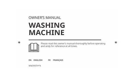 LG WM3997HWA Owner's manual | Manualzz