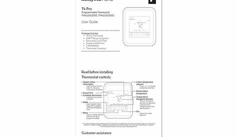manual for pro thermostat
