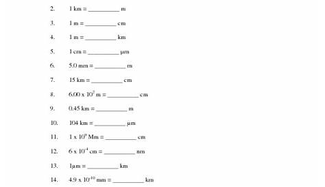 Practice on Metric Conversions Worksheet for 9th - 12th Grade | Lesson