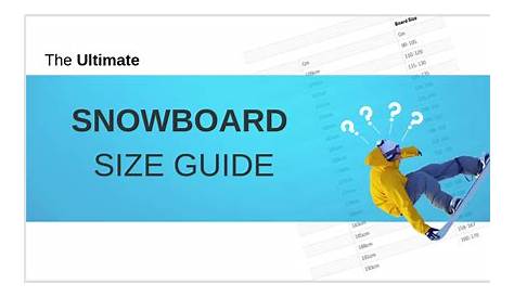 Snowboard Size Chart - Online Snowboard Coach