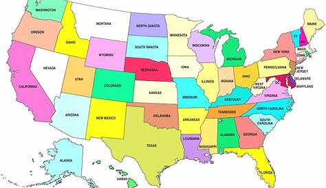 Printable Map Of United States Not Labeled - Printable US Maps