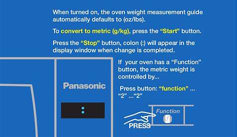 PDF manual for Panasonic Microwave NN-SD997S