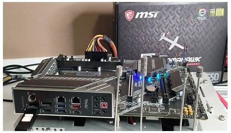 MSI B550 TomaHawk Flashing the BIOS no CPU - YouTube