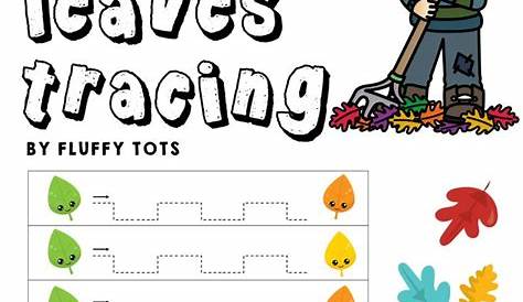 Fall Activities Tracing Lines with Fall Leaves Theme in 2021 | Learning