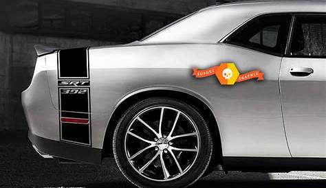 Dodge Challenger Hemi SRT 392 Tail Band Decal Sticker graphics fits to