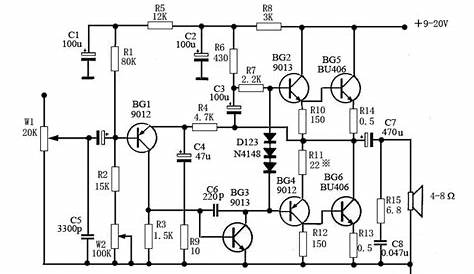 transistor guitar amp schematic