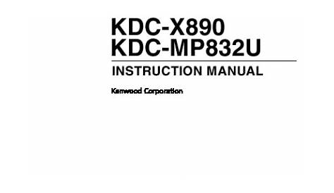 Kenwood Stereo Instruction Manual - maytelb