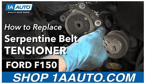 How To Replace Serpentine Belt Tensioner 1997-2004 Ford F150 | 1A Auto