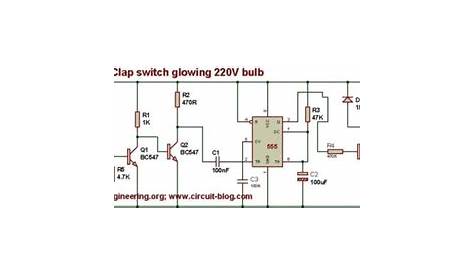clapper circuit diagram 120v ac
