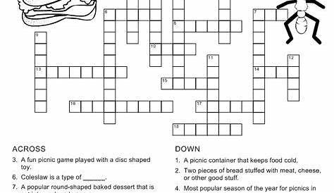 Elementary Printable Crossword Puzzles For Kids