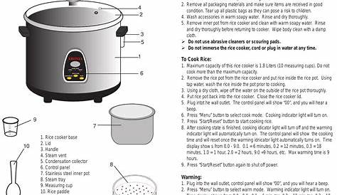 Aroma Rice Cooker Prc 550 556 Users Manual