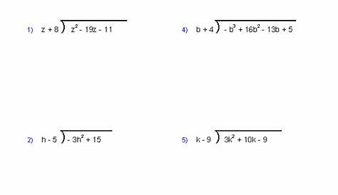 17 Polynomial Worksheets Printable / worksheeto.com