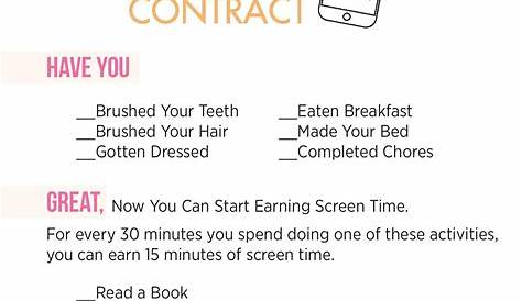 summer screen time checklist