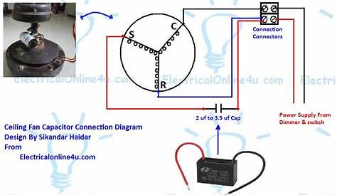 3 wire capacitor wiring diagram