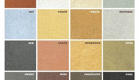 Concrete Countertop Color Chart | Decorative Concrete of Virginia (VA)