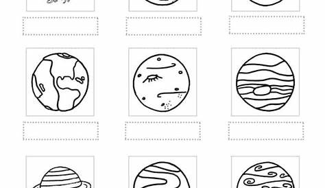 printable solar system activities