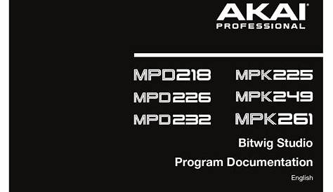 AKAI MPD218 MANUAL Pdf Download | ManualsLib