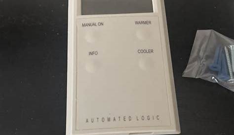 Manual User Manual Automated Logic Thermostat / Automated Logic Zn341v