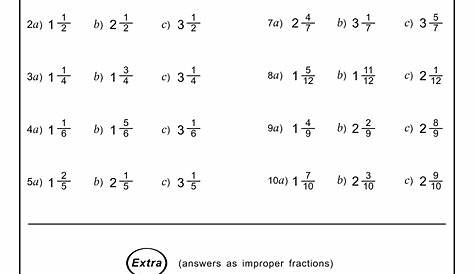 Math Aids Fractions Worksheet With Answer Key | Printable Worksheets