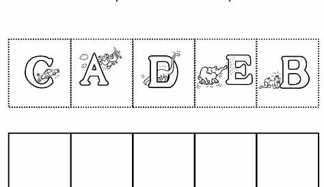 mixed up alphabet worksheet